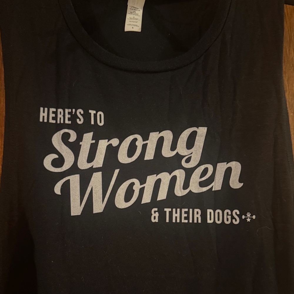 Hanes Black Women's Tank Top with Empowering Graphic